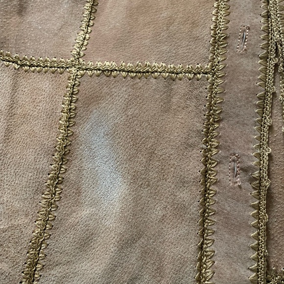 Vintage suede patchwork vest - XL - Picture 6 of 10
